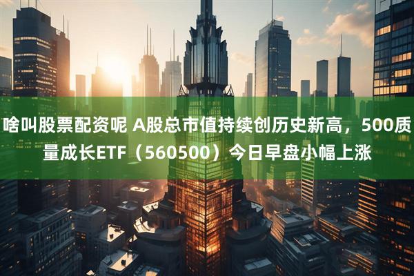 啥叫股票配资呢 A股总市值持续创历史新高,500质量成长ETF(560500)今日早盘小幅上涨